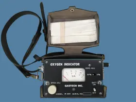 Ip-204 Gastech Inc. Oxygen Indicator Portable With Leather Case