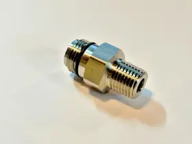Cga-c10 Ge Cga C-10 Cylinder Adapter To 1/4 Inch Npt Male With O-ring Seal