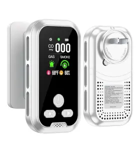 Hd11-cs Gedsffati 5in1 Home Plug In Smoke And Carbon Monoxide Detector White