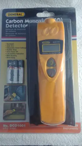 Dc01001 General Tool Tools Hand-held Digital Gas Meter Carbon Monoxide - New In Box