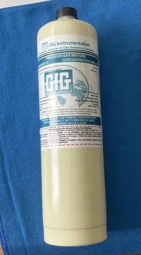 7802-001 Gfg Instrumentation 56498 Calibration Gas Expires 8/23/28 Co 20ppm 1.2cu Ft. 34l