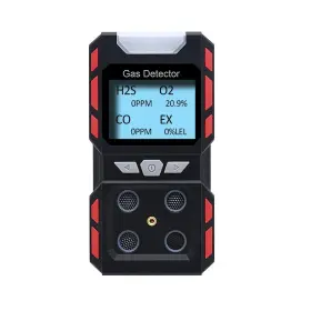 Giihoo 788404853988 Gas Detector 4 Leak For H2s O2 Co And Ex Portable Visua
