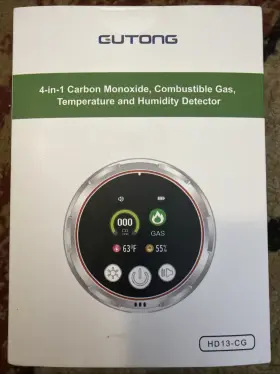 Hd14-cg Gutong 4 In 1 Carbon Monoxide Combustible Gas Temperature And Humidity Detector
