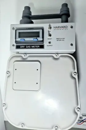 50-6164 Harvard Apparatus Dry Gas Meter Digital Display-laboratory Used-for Parts/repair