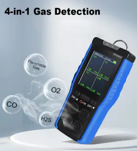 9000ab Holdpeak Multi-gas Portable Gas Detector With Clip Leak - Lel Co H2s O2