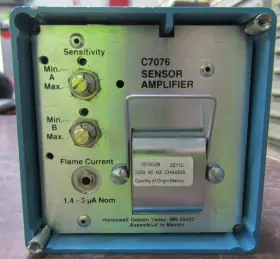 C7076 Honeywell Uv Flame Detector Sensor Amplifier 120 Vac