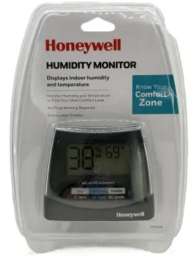 Hhm10b Honeywell See Description- Humidity Monitor - Indoor Temperature Display