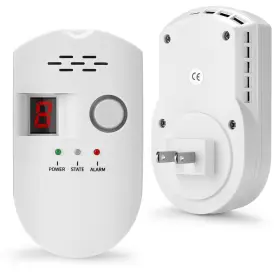 Hstmyfs 778957530580 Natural Gas Leak Detector Plug-in Propane For Home Kitc