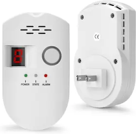 Brj-502e Hstmyfs Natural Gas Leak Detector Plug-in Propane For Home Kitchen