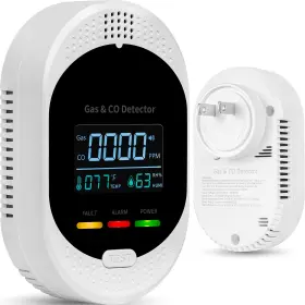 Xy-two2-shy Huideonne 4-in-1 Plug In Carbon Monoxide Detector Natural Gas And Co Alarm With Temp
