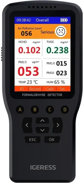 Wp6930s Igeress Indoor Air Quality Monitor Formaldehyde Detector Pollution No Brick