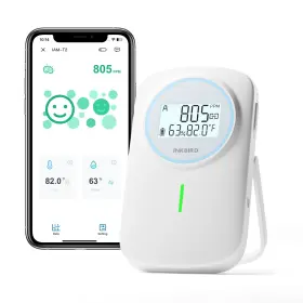 Iam-t-2 Inkbird Wireless Co2 Monitor Indoor Air Quality Detector Temperature Humidity