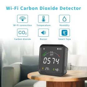 Phc-9 Inkbirdplus Wifi Gas Co2 Detector Air Quanlity Monitor Home Test Meters Accurate Ndir Sensor