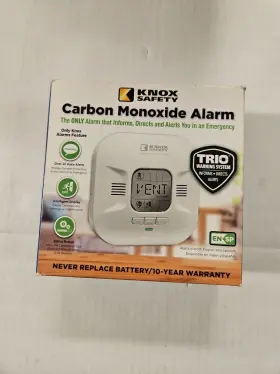 7200 Knox Safety 860005680610 Carbon Monoxide Alarm White - New