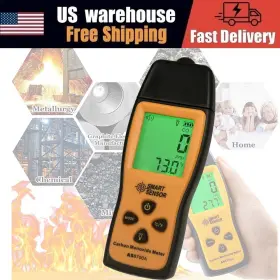 Lococee 749596608695 Handheld Carbon Monoxide Meter Co Gas Leak Detector Alarm Precision Ppm Temp Us
