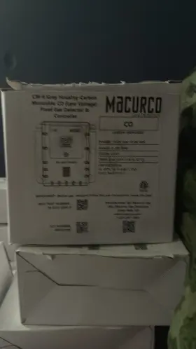 70-0715-8000-6 Macurco Cm-6 Carbon Monoxide Gas Detector Grey Housing Mpn