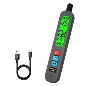 Maxrieny 933540316123 Rechargeable Gas Detector Natural Leak With Vibration Buzzer And