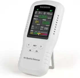 032108 Monitor Indoor Air Quality Accurate Tester For Formaldehyde Hcho Tvoc Pm2.5 Co2