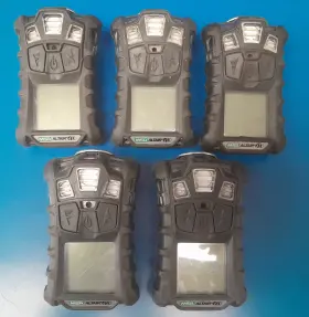10125912 Msa Lot Of 5 Used Altair 4x Gas Detectors Cal-hood And Unit Charger