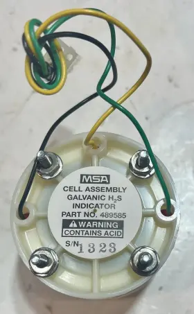 489585 Msa Cell Assembly Galvanic H2s Indicator New Old Stock