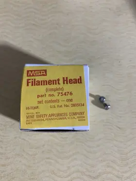 6665-01-048-3820 Msa 75476 Filament Head Combustible Gas Mine Safety Appliances