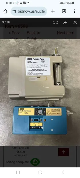 C-210 Msa Portable Pump Model S Industrial Air Quailty Control Device
