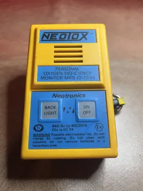 Ex84b2301 Neotronics 300-0178-22personal Oxygen Deficiency Monitor 0-25%