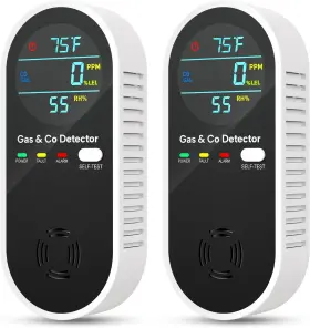 Ktq-sm01 Nicgol 4-in-1 Natural Gas Leak Detector And Carbon Monoxide Detectors With