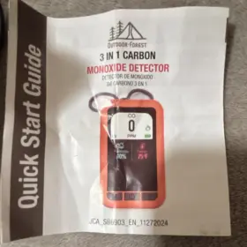 Outdoor-forest Jca Sb6903 En 11272024 Outdoor-forest 3 In 1 Carbon Monoxide Detector Portable Gas Monitor