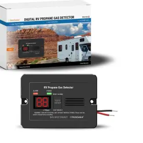 Pangaea 850027744216 Digital Rv Propane Gas Detector With 85db Loud Alarm Dc 12v For Tra