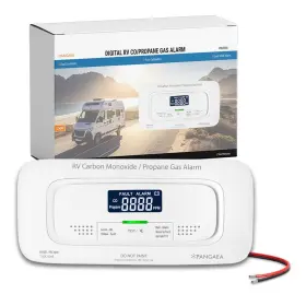 Pangaea 850046967665 Rv Carbon Monoxide And Propane Dual Gas Detector - Hard-wired Dc 12v L