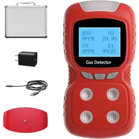 Phyfalip 781093809656 4 Gas Monitor Detector For H2s Co Lel O2 With Adc And 32-bit Nano-processor