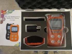 Hlt840  Pulitong 4 Gas Monitor Portable Detects Co O2 H2s Ex Lcd Display Rechargeable Tester