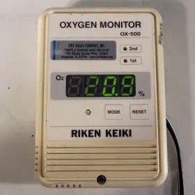 Ox-500 Riken Keiki Oxygen Monitor Controller And Detector 0-25% Volume