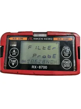 Rx-8700 Riken Keiki Research Gas Detector - Only Main Unit And Two Probes