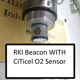 72-2110rk Rki Beacon 110 Gas O2 Monitor Strobe Buzzer With Or Without Citicel Sensor - Tested