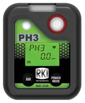 73-0079 Rki Sc-04 Ph Sub 3 /sub Single Gas Toxic Personal Monitor Phosphine