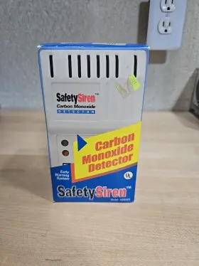 Hs80003 Safetysiren Vintage Carbon Monoxide Detector Early Warning System Usa #hs80003