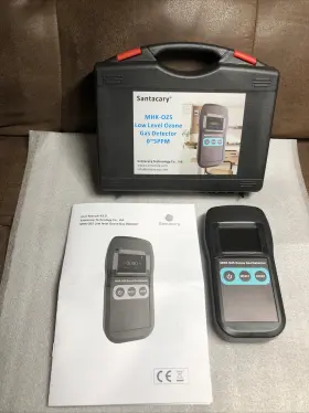 Mhk-oz5 Santacary Low Level Ozone Gas Detector Digital With 0-5ppm Sound Alarm New