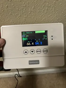 Sq65c Santacary Air Quality Monitor Co2 Temperature Humidity Color Screen