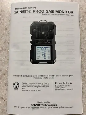 923-grngr-40 Sensit P400 Gas Monitor