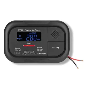 Src2000-s Sensyx Digital Rv And Propane Dual Gas Alarm - Hard-wired Dc 12v Lcd