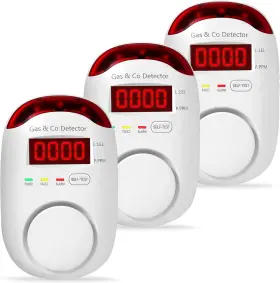 Kh168 Shenzhen Kanghua Shengshi Industrial Co. Ltd 5-in-1 Carbon Monoxide Detectors Natural Gas Leak Detector Plug-in And Battery B