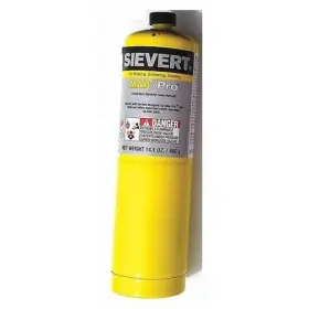 221183 Sievert 14.1 Oz. Mapp Propylene Gas Cylinder 1 Inch Valve No Regulator Required