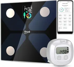 Slimpal 2363467247437 Tape And Smart Scale For Body Weight Fat With App Digital Bathroom