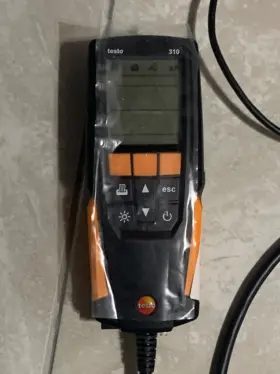 0563310001 Testo 310 Residential Combustion Analyzer Kit With Bright Backlit 2 Line Display