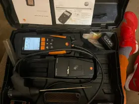 0632-3220 Testo 310 Flue Gas Analyzer Kit With Printer And Case-analyzer Powers On