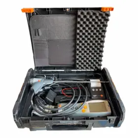 0632-3350 Testo 335 Flue Gas Combustion Analyzer Kit With Probe Printer And Case