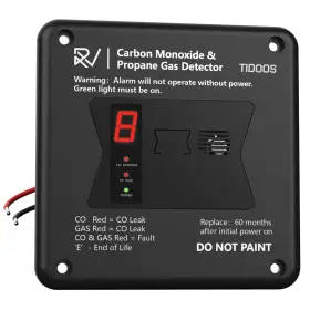 Tidoos 768857286397 Rv Carbon Monoxide And Propane Detectors Replacement For De