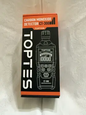 Ct-300 Toptes 240527 Portable Carbon Monoxide Detector With Audible And Visual Alert